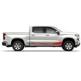 Side door Mud Splash stripe rack for Chevrolet Silverado fourth generation 2019