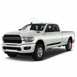 Pair Of Side Doors Stripes Wrap Decal Sticker Sport for Dodge Ram Crew Cab 3500