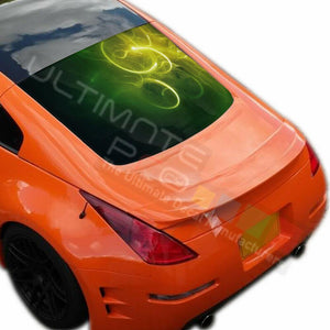 Pattern Designs Decals Window See Thru Stickers Perforated for Nissan 350z 2019