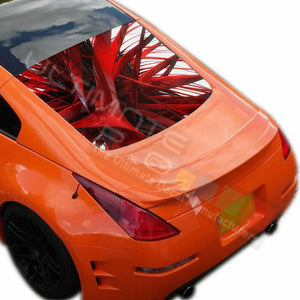Pattern Designs Decals Window See Thru Stickers Perforated for Nissan 350z 2019