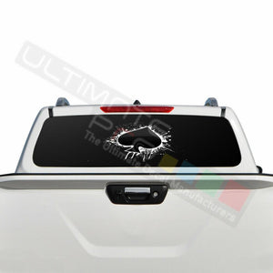 Playing Cards Decals Window See Thru Stickers Perforated for Nissan Navara 2016