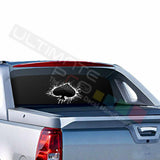 Playing Cards Rear Window See Thru Sticker Perforated for Chevrolet Avalanche