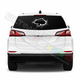 Playing Cards Rear Window See Thru Stickers Perforated for Chevrolet Equinox