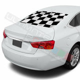 Playing cards Rear Window See Thru Stickers Perforated for Chevrolet Impala