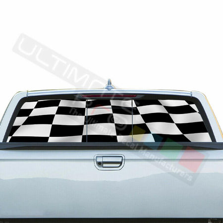 Playing Cards Rear Window See Thru Stickers Perforated for Honda Ridgeline 2019