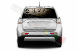 Playing Cards Rear Window See Thru Stickers Perforated for Mitsubishi Outlander