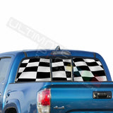 Playing Cards Window See Thru Stickers Perforated for Toyota Tacoma 2018 2019