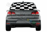 Playing Cards Window See Thru Stickers Perforated for Volkswagen Golf VW Old