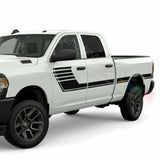 Racing Hockey Doors Stripes Sport Wrap Decal Sticker for Dodge Crew Cab 1500