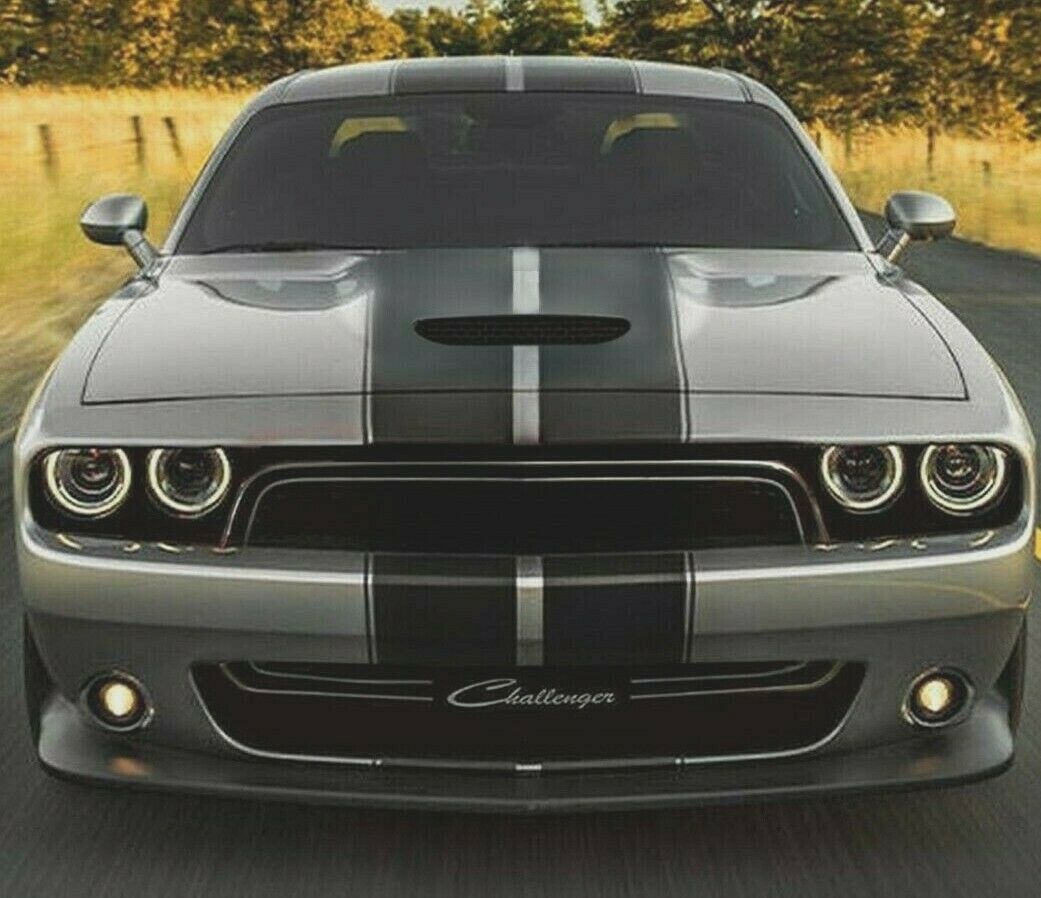 Racing Rally Stripe for Dodge Challenger SRT Hellcat 2014 2015 2018 20 ...