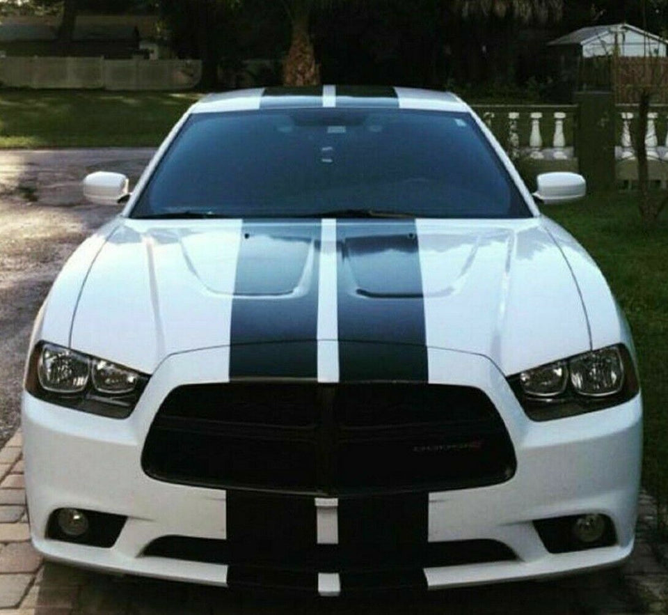 Rally Racing Graphic Stripes Kit for Dodge Charger SRT LX 2009 2010 2011 2012 2013 2014 2015 rt