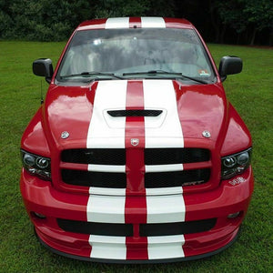 Rally Stripe full Sticker racing Decal Kit for Dodge Ram Headlight Grille Mirror