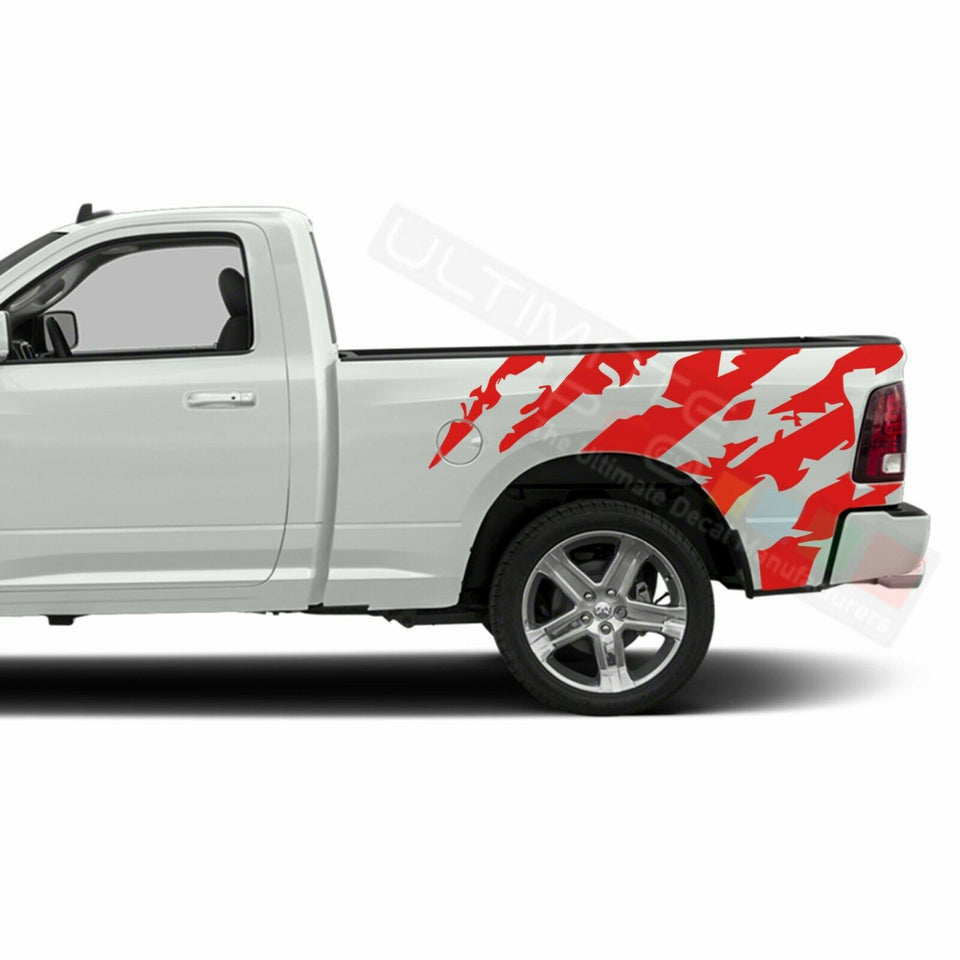 Ram Horn Graphic Side Bed Stripes Decal Sticker for Dodge Ram Regular Cab 1500