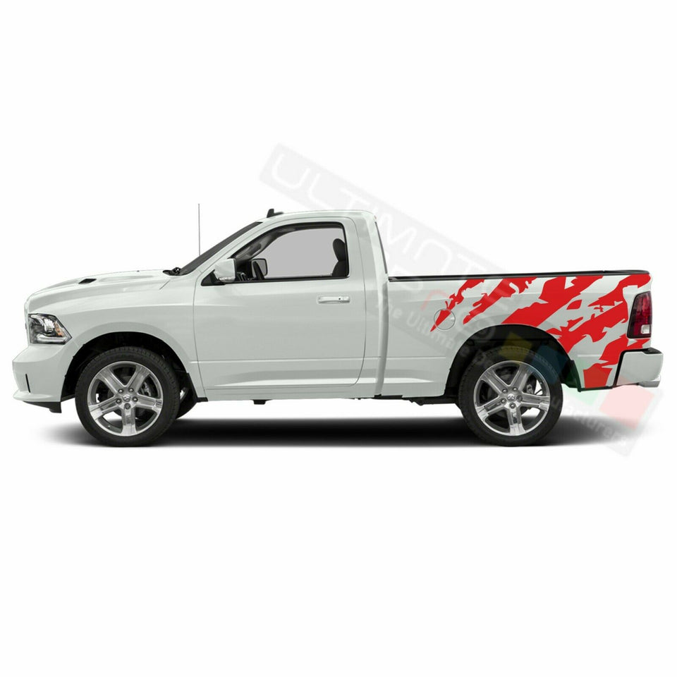 Ram Horn Graphic Side Bed Stripes Decal Sticker for Dodge Ram Regular Cab 1500