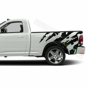 Ram Horn Graphic Side Bed Stripes Decal Sticker for Dodge Ram Regular Cab 2500