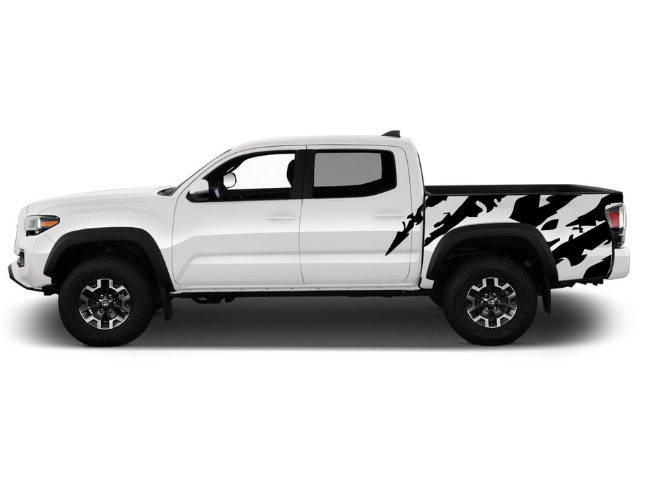 Decal For TOYOTA TACOMA Side Bed Scratch Design Vinyl Sticker