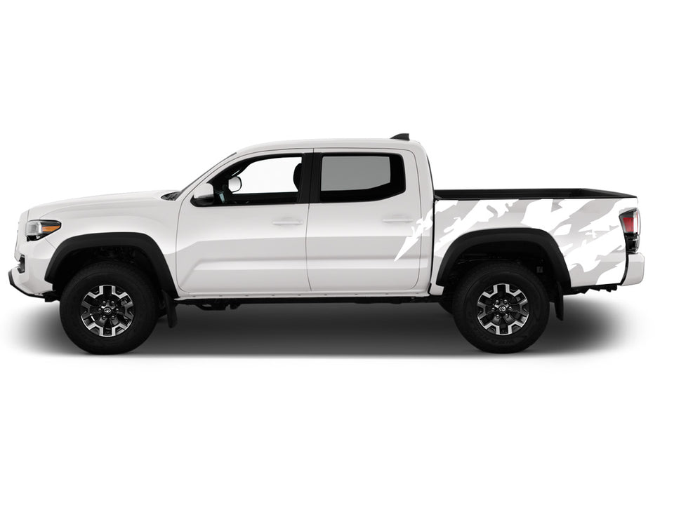 Decal For TOYOTA TACOMA Side Bed Scratch Design Vinyl Sticker