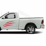 Scratch Graphic Side Bed Stripes Decal Sticker for Dodge Ram Regular Cab 2500