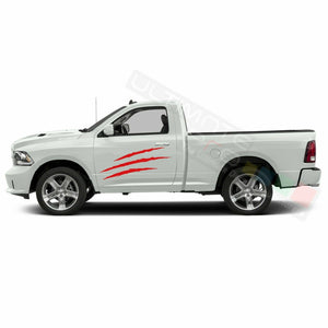 Scratch Graphic Side Bed Stripes Decal Sticker for Dodge Ram Regular Cab 3500