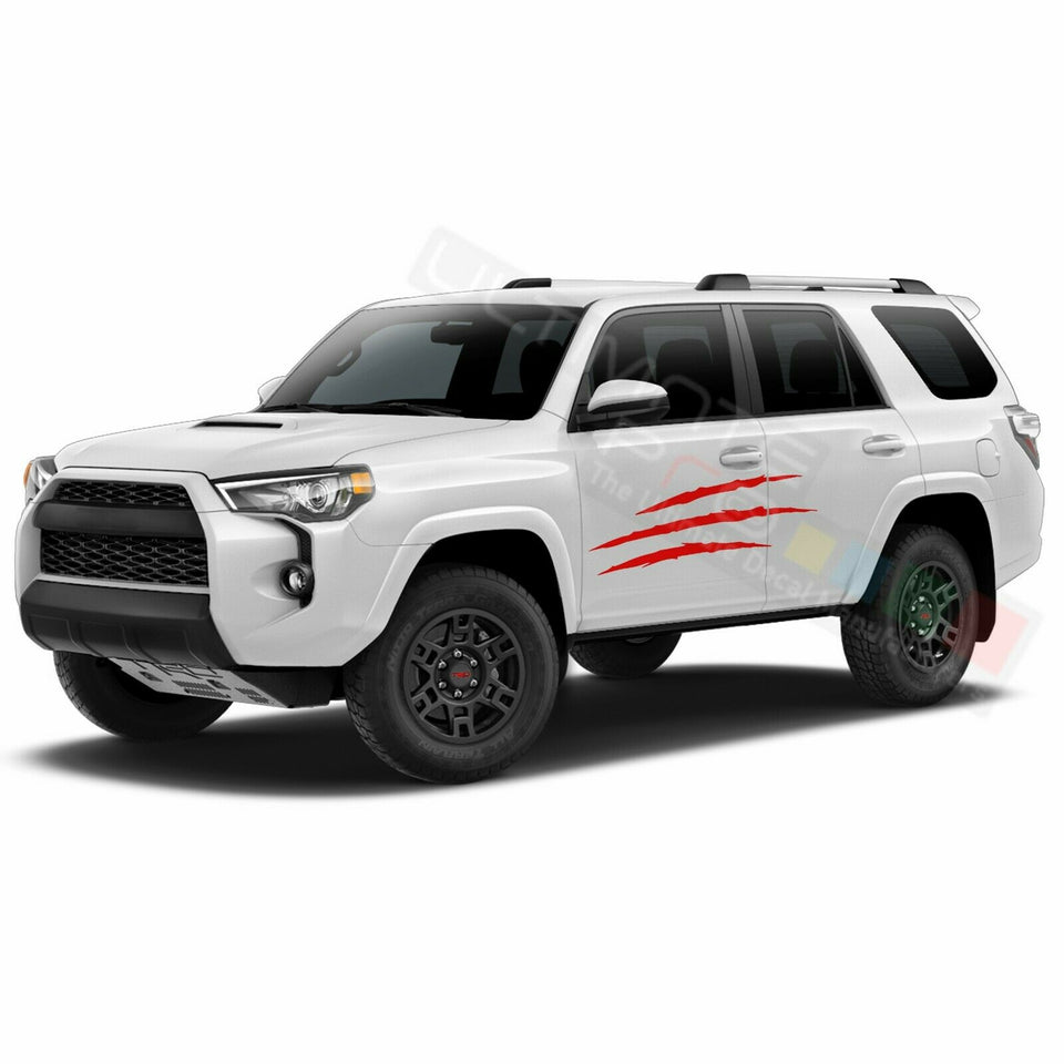 Scratch Graphic Side Bed Stripes Decal Sticker for Toyota 4Runner 2009 2013 2014