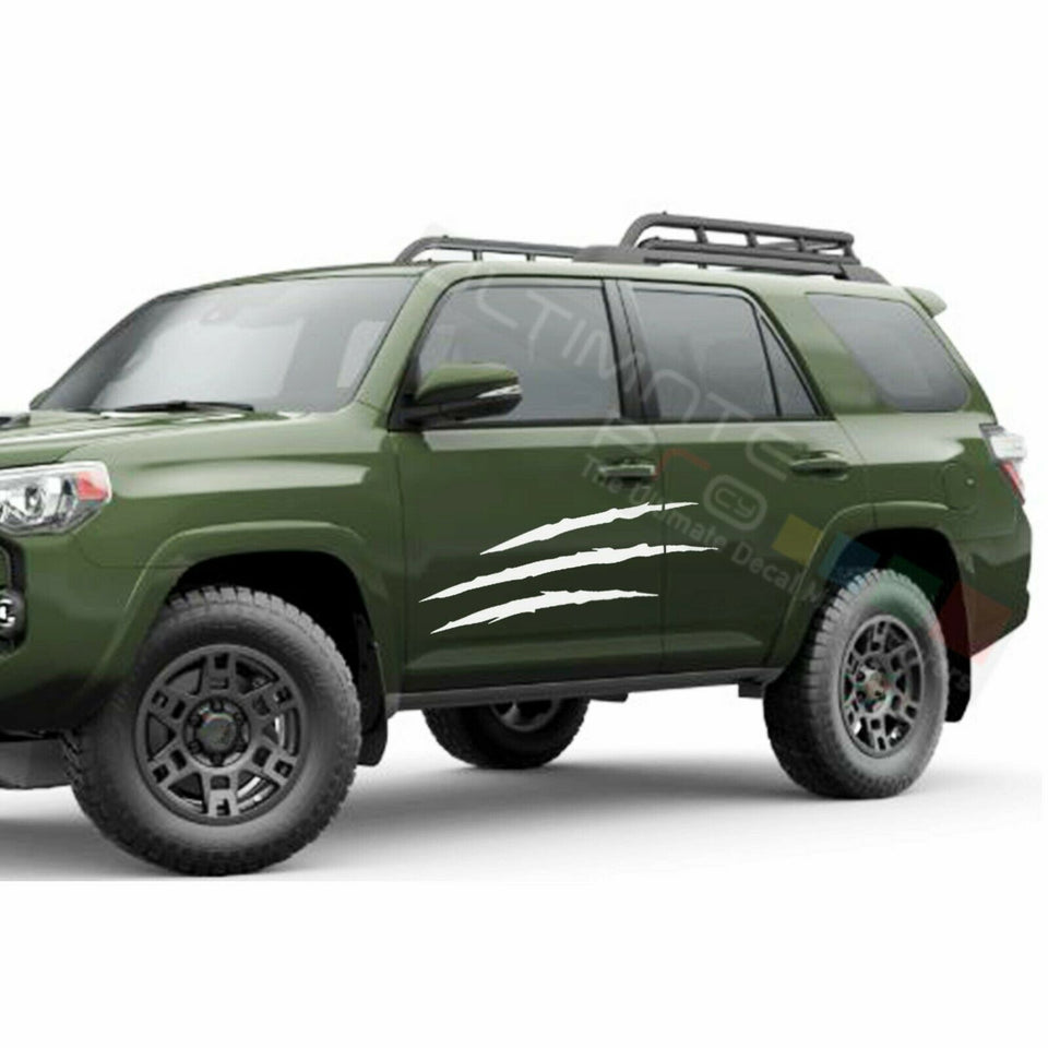 Scratch Graphic Side Bed Stripes Decal Sticker for Toyota 4Runner 2017 2018 2019