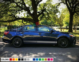 Set of Side Stripes Decal Sticker Kit for Toyota Avalon Sport Trunk Rims Skirt
