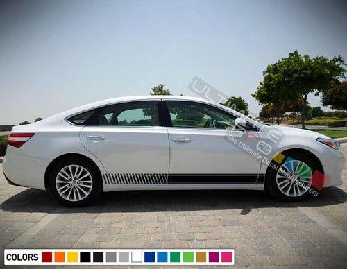 Set of Side Stripes Decal Sticker Kit for Toyota Avalon Sport Trunk Rims Skirt