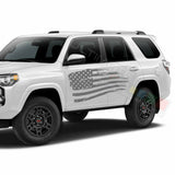 Set of Side US flag Doors Sticker wrap for Toyota 4Runner 2002 2003 2004 2005