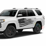 Set of Side US flag Doors Sticker wrap for Toyota 4Runner 2009 2010 2011 2012