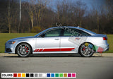 Set of Sticker Graphic Decal Stripe for Audi A6 Lamp Light Skirt Spoiler sport