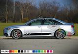 Set of Sticker Graphic Decal Stripe for Audi A6 Lamp Light Skirt Spoiler sport