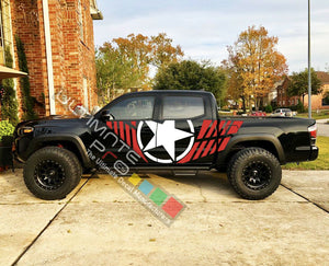 Set Side Stripe Decal Sticker Kit for Toyota Tacoma 4x4 Lifted wrap 2009 - 2019