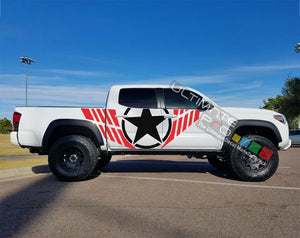 Set Side Stripe Decal Sticker Kit for Toyota Tacoma 4x4 Lifted wrap 2009 - 2019