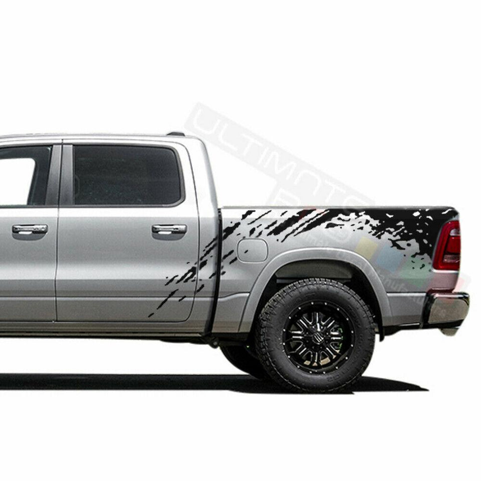 Side Bed Mud Splash Stripes Decal Sticker for Dodge Ram Crew Cab SRT8 RT 2500