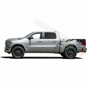 Side Bed Mud Splash Stripes Decal Sticker for Dodge Ram Crew Cab SRT8 RT 3500