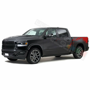 Side Bed Mud Splash Stripes Decal Sticker for Dodge Ram Crew Cab SRT8 RT 3500