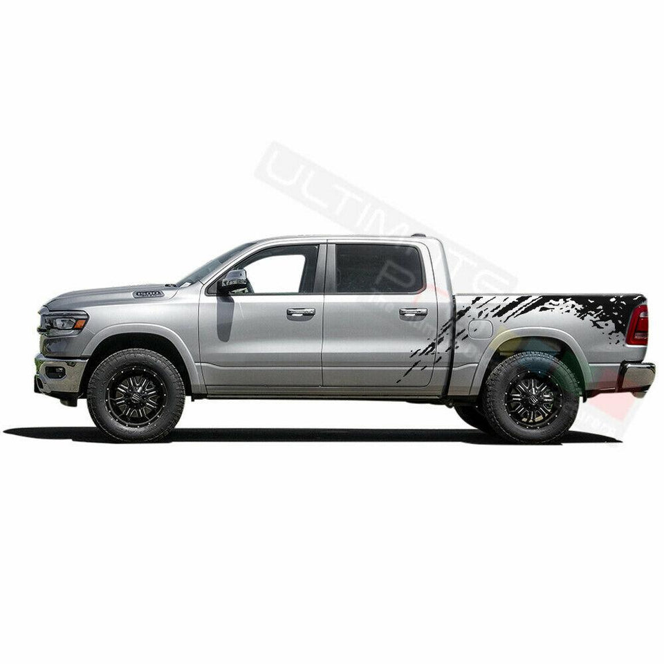 Side Bed Mud Splash Stripes Decal Sticker for Dodge Ram Crew Cab SRT8 RT 3500