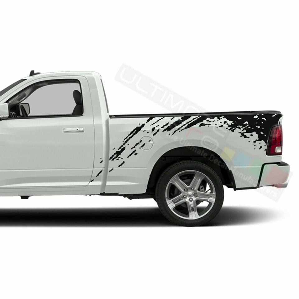 Side Bed Mud Splash Stripes Decal Sticker for Dodge Ram Regular Cab SRT8 RT 2500