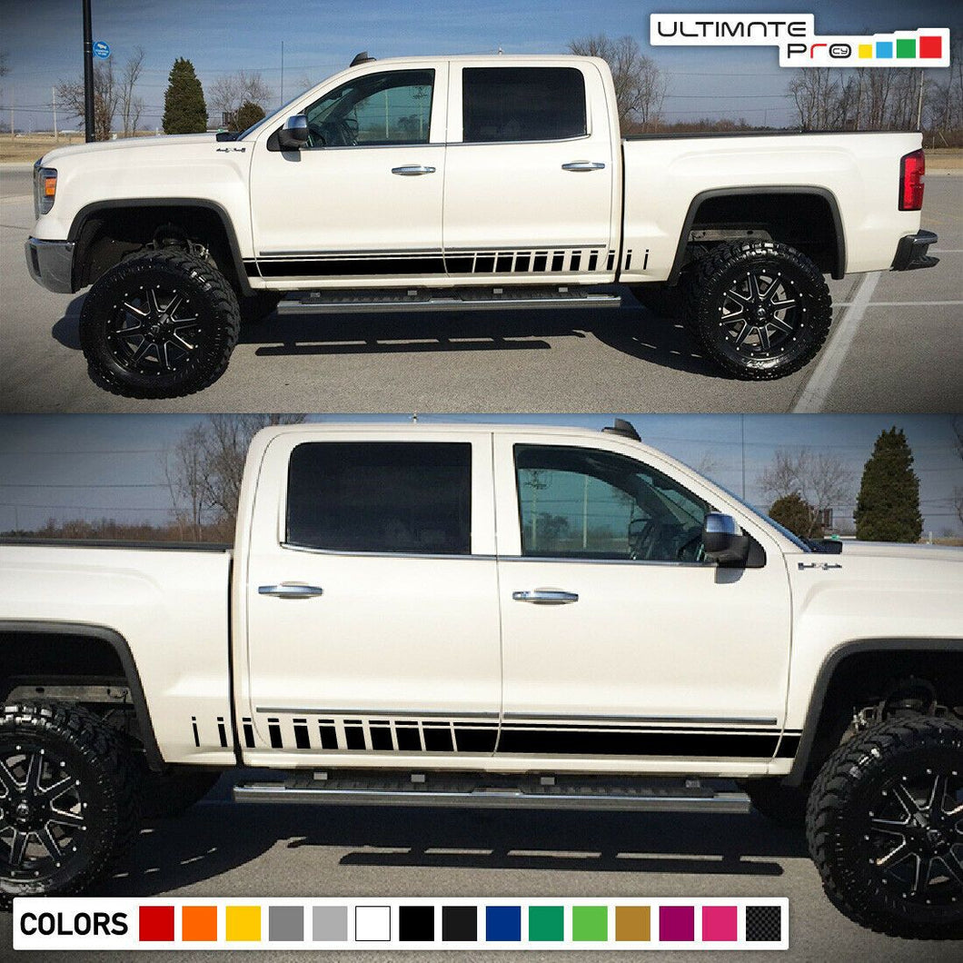 side Decal Sticker For GMC Sierra Mirror 2016 2017 2018 2019 off road 2020 bar