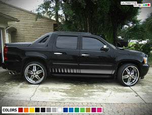 Side Decal Sticker Stripe Kit for Chevrolet Avalanche Atmosphere bed Bulb Light