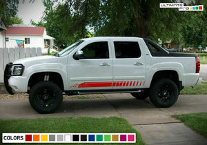 Side Decal Sticker Stripe Kit for Chevrolet Avalanche Bulb Light Mountains 4x4