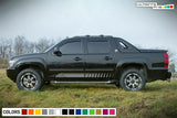 Side Decal Sticker Stripe Kit for Chevrolet Avalanche Bulb Light Mountains 4x4