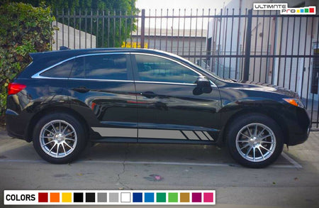 Side Door Stripe Decal Kit for Acura Honda RDX 2009 2014 2018 Sport 2020 bar lip