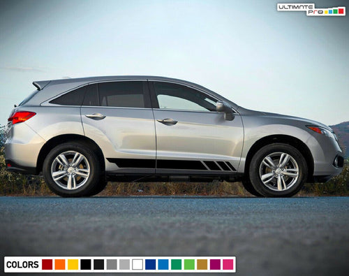 Side Door Stripe Decal Kit for Acura Honda RDX 2009 2014 2018 Sport 2020 bar lip