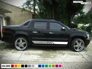 Side Door Stripes Decal Vinyl for Chevrolet Avalanche Suspension Coil Wire Hitch