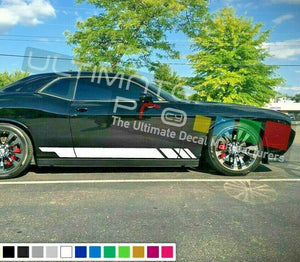 Rocker panel Ultimate Stripes for Dodge Challenger 2011 2014 2015 2017 2018 2019 2020 SRT RT Side Door