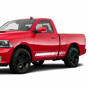 Side Door Stripes Racing Sport Wrap Decal Sticker for Dodge Ram Regular Cab 1500