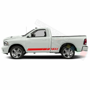 Side Door Stripes Racing Sport Wrap Decal Sticker for Dodge Ram Regular Cab 3500