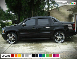 Side Door Stripes Sticker Decal Vinyl for Chevrolet Avalanche Racing tune body