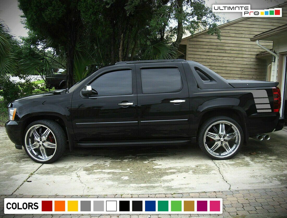 Side Door Stripes Sticker Decal Vinyl for Chevrolet Avalanche Racing tune body